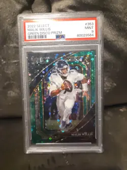 Malik Willis /5 2022 Select Green Disco Prizm Suite Level Psa 9 Graded MINT - Image 4