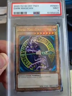 Dark Magician Psa 9 Mint 2022 TN23 En001 Holo Shiny Limited Edition LE Foil Card - Image 1