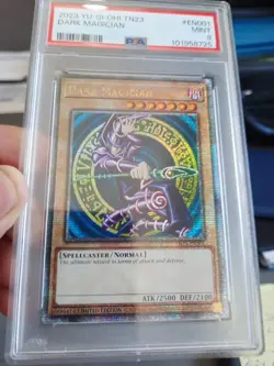 Dark Magician Psa 9 Mint 2022 TN23 En001 Holo Shiny Limited Edition LE Foil Card - Image 2