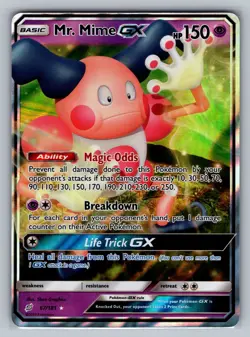 Mr. Mime GX SM - Team Up #67/181 Ultra Rare,Holo Pokemon Card - Image 1