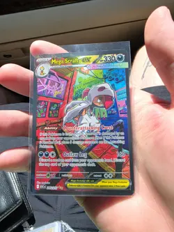 Pokemon TCG Mega Scrafty EX SIR 285/217 Ascended Heroes Pack Fresh Mint - Image 1