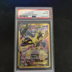 PSA 8 Alakazam EX 125/124 XY Fates Collide Full Art Secret Rare 2016 Pokemon - Image 1