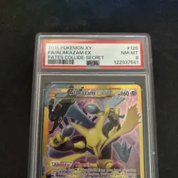 PSA 8 Alakazam EX 125/124 XY Fates Collide Full Art Secret Rare 2016 Pokemon - Image 3