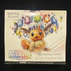 Pokemon Center Prismatic Evolutions ETB Elite Trainer Box Sealed - Image 1