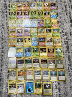 1999 Pokemon Base Set Unlimited Lot - 60 Cards Plus 1 Magneton Fossil Holo Card - Image 1
