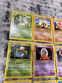 1999 Pokemon Base Set Unlimited Lot - 60 Cards Plus 1 Magneton Fossil Holo Card - Image 2
