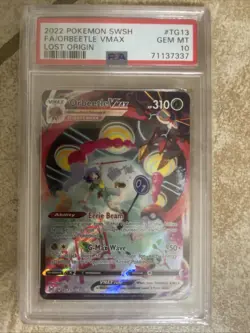 Pokemon Orbeetle VMAX TCG Trainer Gallery #TG13 PSA 10 - Image 1