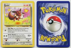 EEVEE 51/64 COMMON JUNGLE POKEMON UNLIMITED LP - Image 3
