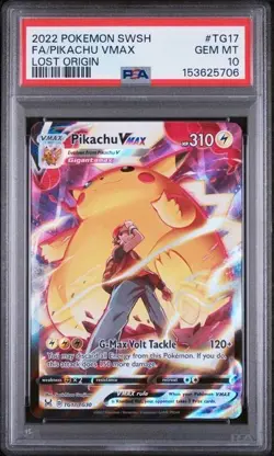 PSA 10 Pikachu Vmax TG17/TG30 Pokemon Lost Origin Trainer Gallery - Image 1