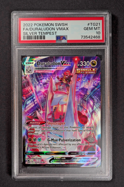 2022 Pokemon Duraludon VMAX TG21/TG30 SWSH Silver Tempest PSA 10 GEM MINT - Image 1