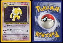 Hypno 8/62 Holo Unlimited Holo Fossil Rare Sugimori Heavily Played - Image 1