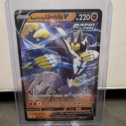 Pokemon TCG Swsh05 Battle Styles Rapid Strike Urshifu V Ultra Rare Holo #087/163 - Image 1