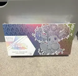 Pokemon TCG Scarlet & Violet Prismatic Evolutions Super-Premium Box Eevee Promo - Image 1
