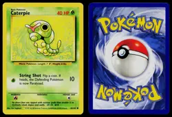 CATERPIE 45/102 COMMON BASE SET UNLIMITED POKEMON LP - Image 3