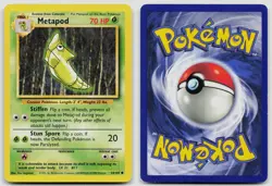 METAPOD 54/102 COMMON BASE SET UNLIMITED POKEMON LP - Image 3