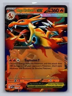 Mega Charizard Y ex 030 Holo Promo ME: Mega Evolution Pokemon Near Mint - Image 1
