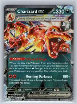 Charizard ex 054/091 Double Rare Paldean Fates Pokemon Near Mint - Image 1