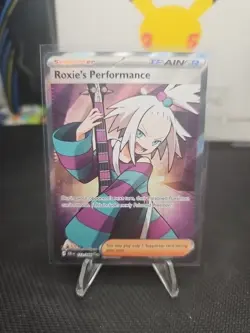 Pokemon TCG Roxie's Performance 112/086 Chaos Rising Full Art Holo NM - Image 1