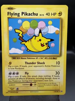 Flying Pikachu 110/108 Pokemon TCG XY Evolutions Secret Rare LP - Image 1