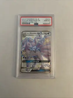 Pokemon PSA 10 Alolan Ninetales GX SV53/SV94 Sun & Moon Hidden Fates Shiny Vault - Image 1