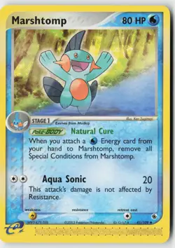 Pokemon Marshtomp - 41/109 - Uncommon Ruby & Sapphire LP - Image 1