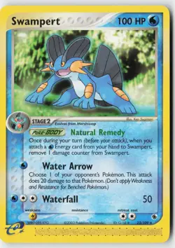 Pokemon Swampert - 23/109 - Rare Ruby & Sapphire LP - Image 1