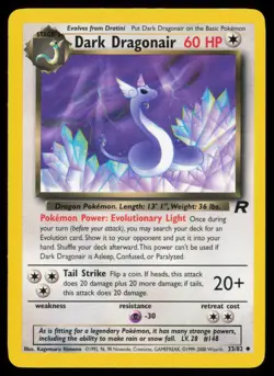 Pokemon Dark Dragonair - 33/82 - Uncommon Team Rocket Unlimited MP - Image 1