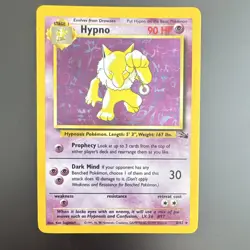 Wizards of the Coast Pokemon TCG Hypno Fossil 8/62 Holo Rare Unlimited 1999 - Image 1