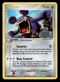 Loudred 23/100 Rare Crystal Guardians Pokemon Reverse Holo Moderately Played - Image 1