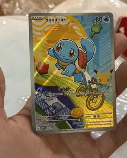 2026 Pokemon Squirtle 039 First Partner Illustration Full Art Holo Promo - Image 1