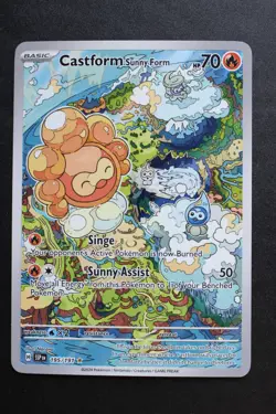 Castform Sunny Form 195/191 - Pokemon TCG - Scarlet & Violet Surging Sparks - Image 1