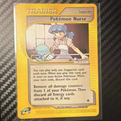 Pokemon Nurse 145/165 Expedition Base Set English Uncommon Regular 2002 Sugimori - Image 1