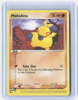 Makuhita 58/109 Common Ruby & Sapphire Pokemon Near Mint - Image 1