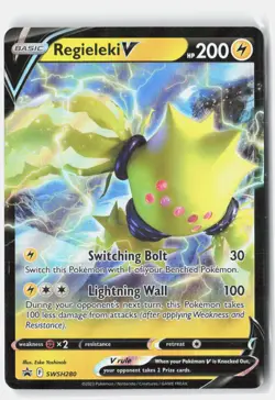 Regieleki V SWSH280 Holo Promo Sword & Shield Promo Pokemon Near Mint - Image 1