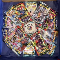 Pokemon TCG PokeKate's Pizza Box Rip Night For 2 - English Booster Packs - UK - Image 1