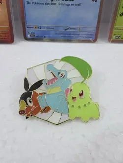 Pokemon Ascended Heroes Starter Promo Lot – Totodile Chikorita Tepig + Trio Pin - Image 5