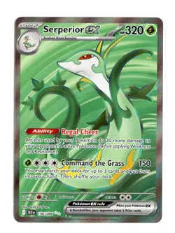 Serperior ex 156/086 Ultra Rare Holo SV: Black Bolt Pokemon NM - Image 1