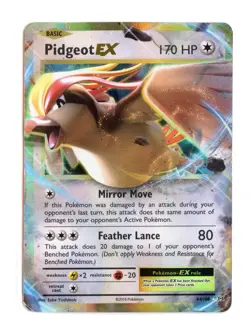 Pidgeot EX 64/108 Ultra Rare Holo XY Evolutions Pokemon HP DMG - Image 1