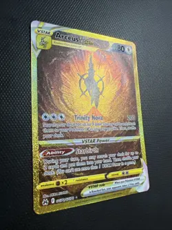 Arceus VSTAR GG70/GG70 Secret Rare Crown Zenith Galarian Gallery Pokemon Holo NM - Image 3