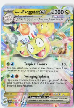 Alolan Exeggutor ex 133/191 Double Rare Surging Sparks Pokemon Near Mint - Image 1