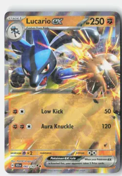 Lucario ex 82/142 Double Rare Stellar Crown Pokemon Near Mint - Image 1