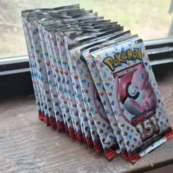 Pokemon TCG Scarlet & Violet 151 Booster Packs 17 Lot Mew Artwork English 10 - Image 1