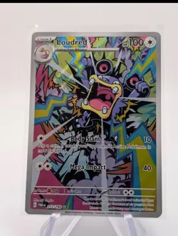 Pokemon TCG Loudred 212/182 Paradox Rift Illustration Rare IR Single Card NM Raw - Image 1