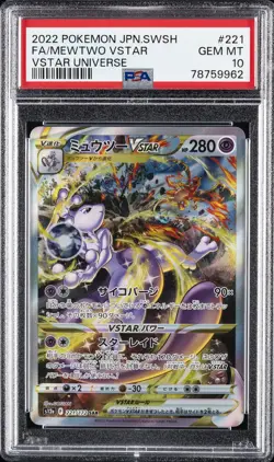 2022 POKEMON JAPANESE SWORD & SHIELD VSTAR UNIVERSE FULL ART/MEWTWO VSTAR PSA 10 - Image 1