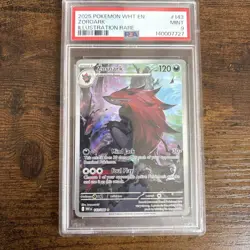 PSA 9 Zoroark 2025 White Flare Illustration Rare #143/086 - Image 1