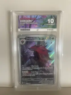 Zoroark 143/086 - Illustration Rare - White Flare Ace Gem Mint 10 - Image 1