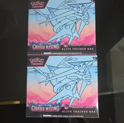 2 x Pokemon TCG Chaos Rising Pokemon Center Elite Trainer Box ETB Sealed New - Image 1