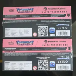 2 x Pokemon TCG Chaos Rising Pokemon Center Elite Trainer Box ETB Sealed New - Image 3