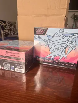2 x Pokemon TCG Chaos Rising Pokemon Center Elite Trainer Box ETB Sealed New - Image 1