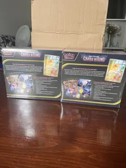 2 x Pokemon TCG Chaos Rising Pokemon Center Elite Trainer Box ETB Sealed New - Image 5